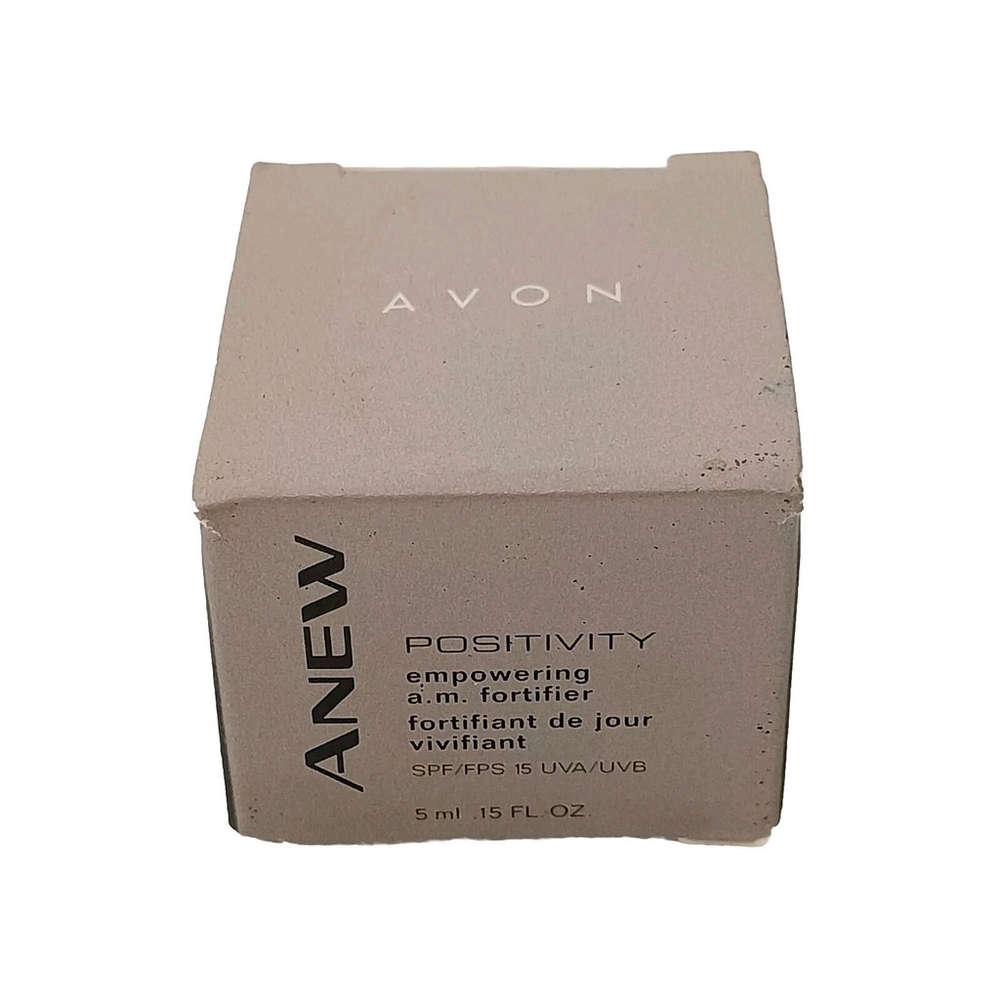 NOS 2000 Avon Anew Positivity Empowering A.M. Fortifier SPF 15 5ml .15 Fl.Oz